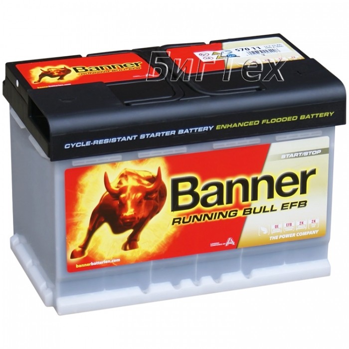 Аккумулятор автомобильный Banner Running Bull...