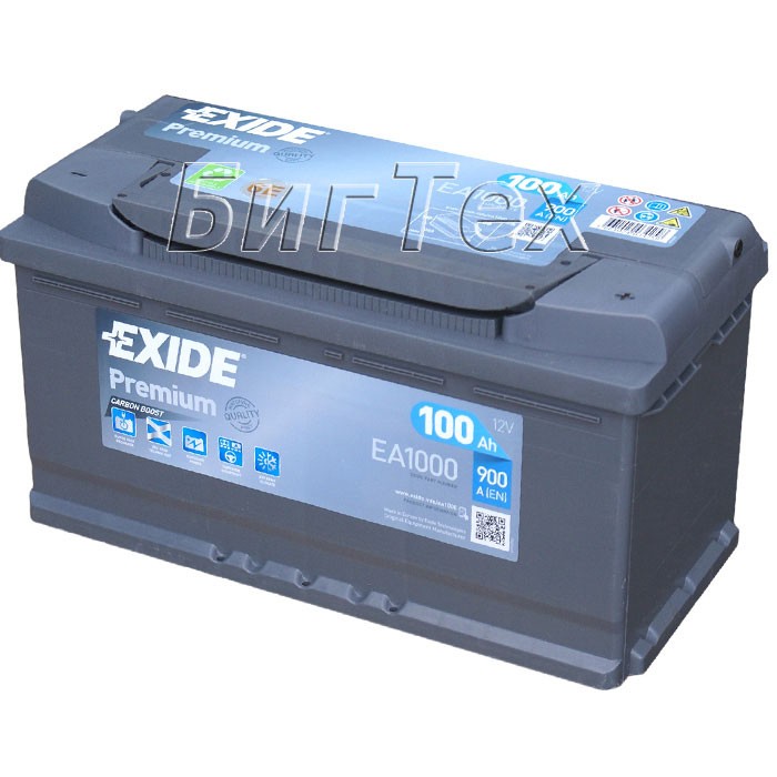 Аккумулятор автомобильный Exide Premium EA1000...