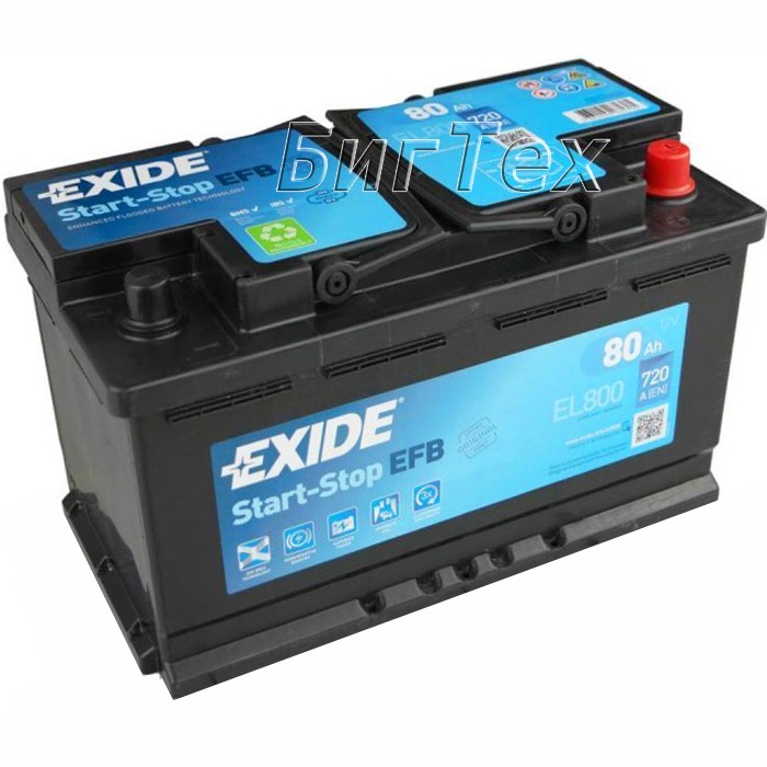 Аккумулятор автомобильный Exide EFB Start-Stop...