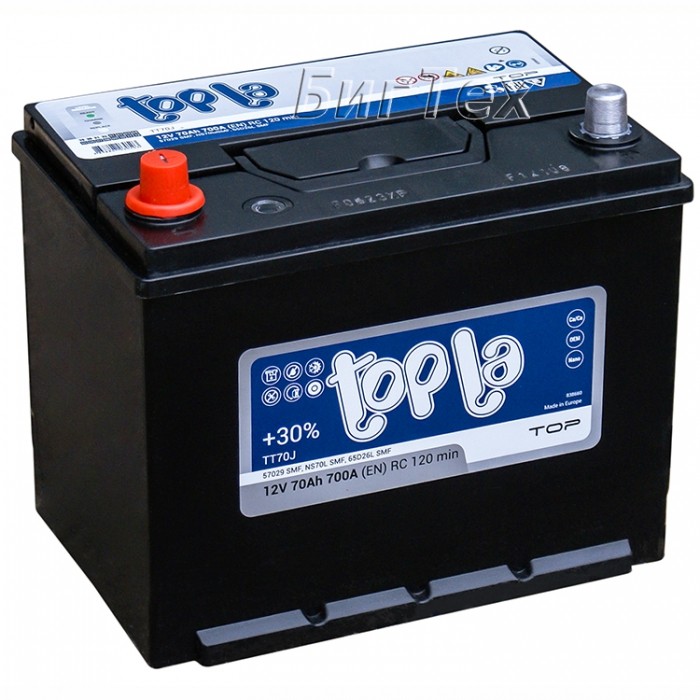 Аккумулятор автомобильный Topla Top JIS 70 Ач