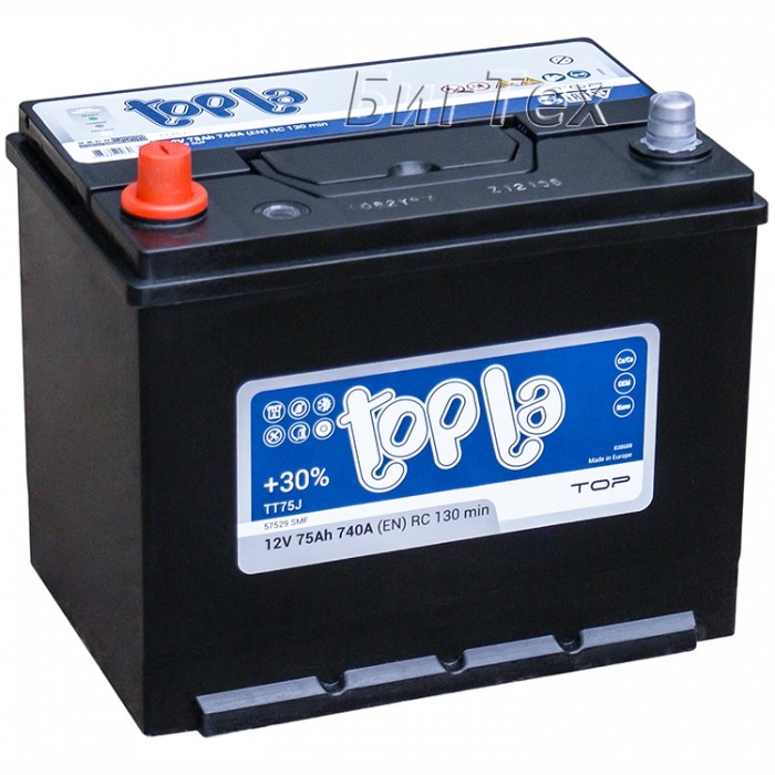 Аккумулятор автомобильный Topla Top JIS 75 Ач