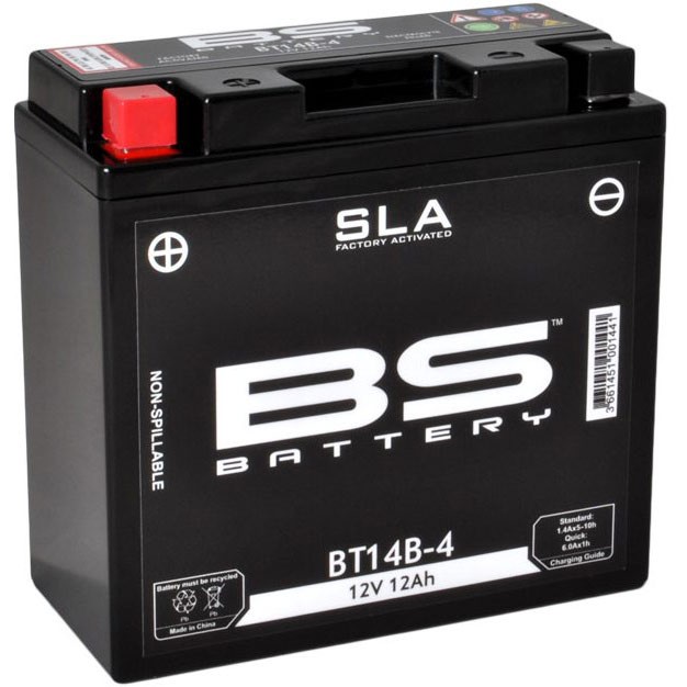 Мото аккумулятор BS BT14B SLA 12Ah (YT14B-4)