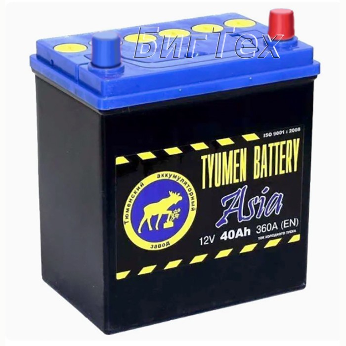 Аккумулятор автомобильный TYUMEN ASIA 40Ач, 370А