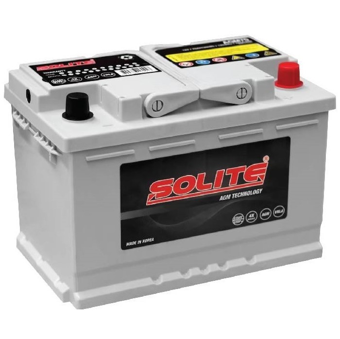 Аккумулятор автомобильный SOLITE AGM Start-Stop...