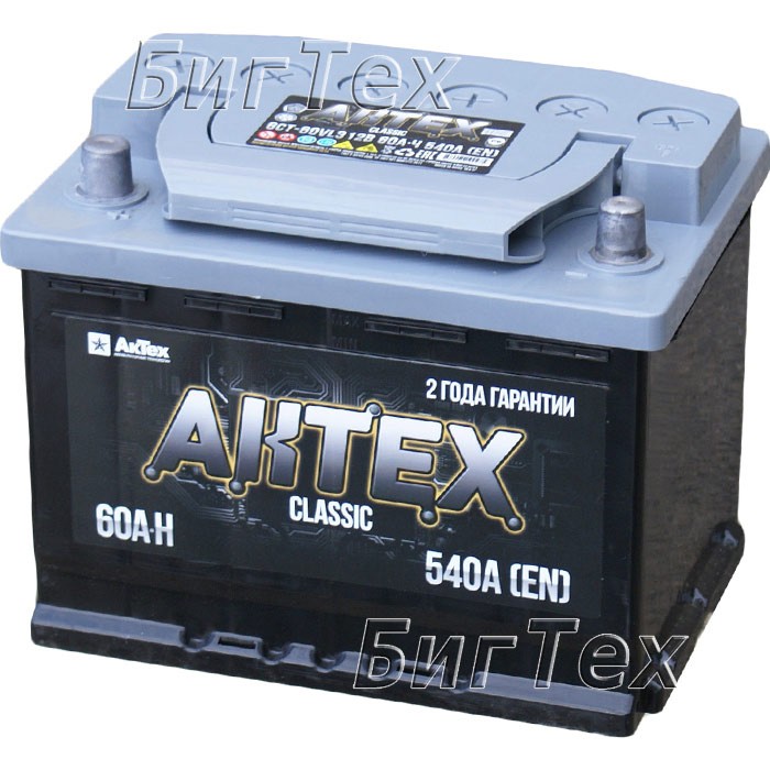 Аккумулятор автомобильный АКТЕХ CLASSIC 60 Ач