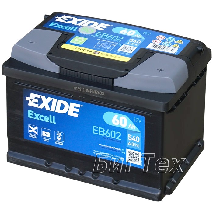 Аккумулятор автомобильный Exide Excell EB602 60 Ач