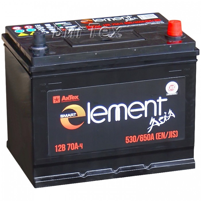Аккумулятор автомобильный SMART ELEMENT ASIA 70 Ач