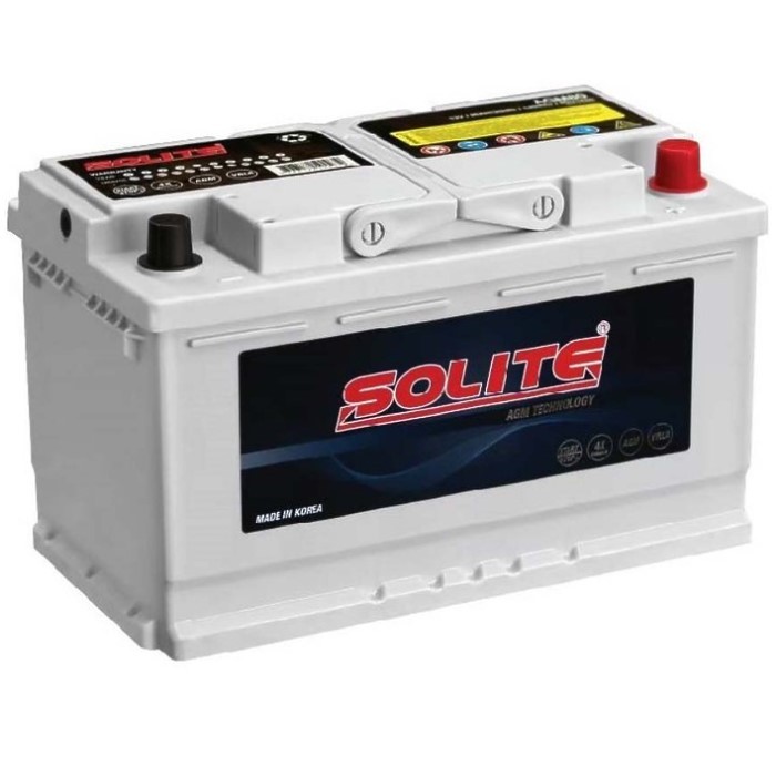 Аккумулятор автомобильный SOLITE AGM Start-Stop...