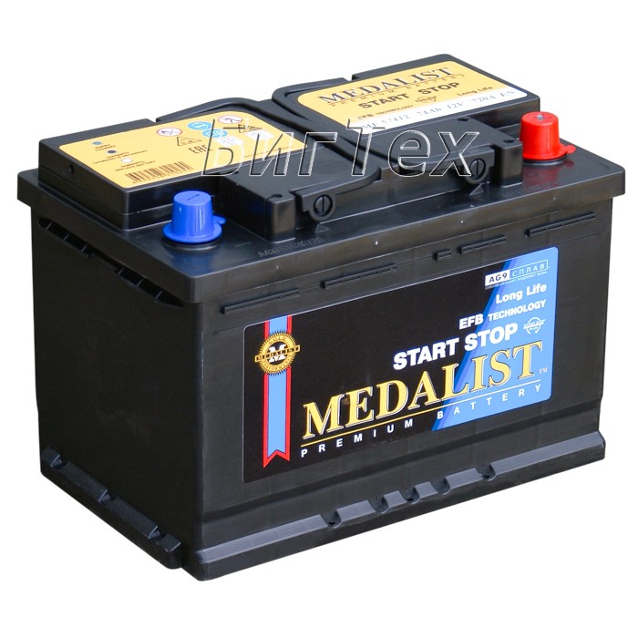 Аккумулятор автомобильный Medalist EFB 57412...