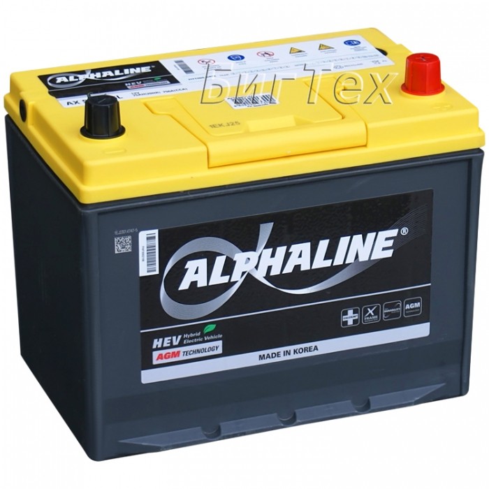 Аккумулятор автомобильный Alphaline AGM AX...