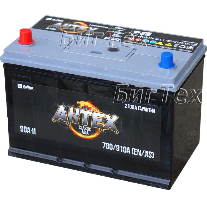 Аккумулятор автомобильный АКТЕХ CLASSIC Asia 90 Ач