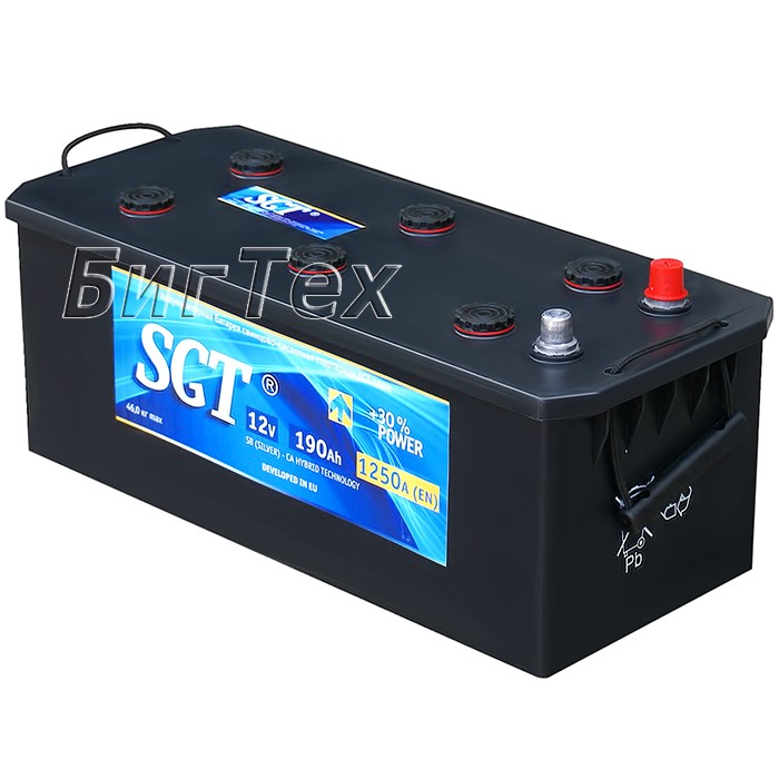 Аккумулятор грузовой SGT 190 Ач (6ст-190)