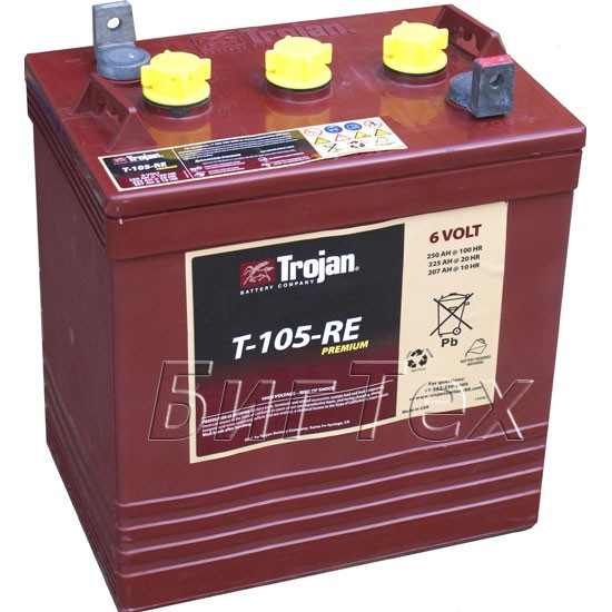Аккумулятор тяговый Trojan T105-RE, 225 А/ч (6...