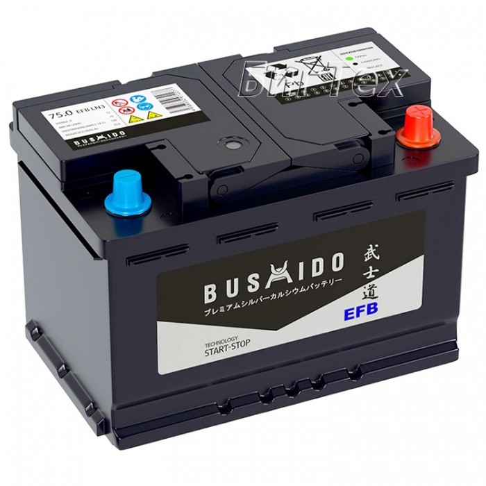 Аккумулятор автомобильный BUSHIDO EFB Start...