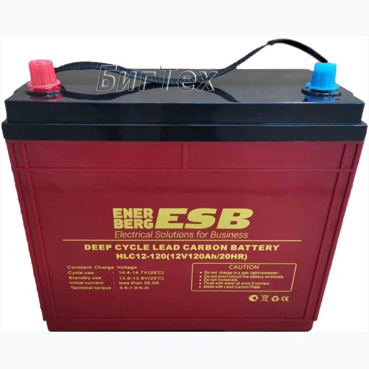 Аккумулятор тяговый ESB HLC12-120 CARBON 120 Ач 