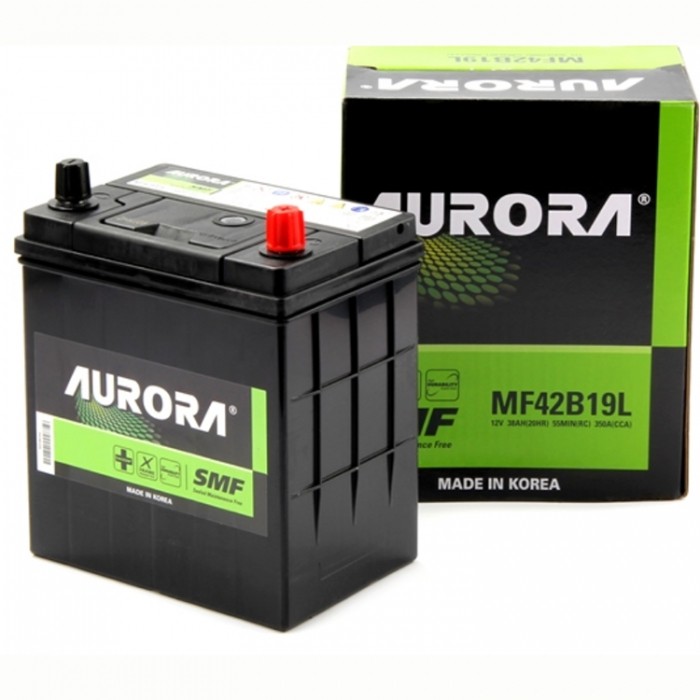 Аккумулятор автомобильный AURORA JIS MF42B19L 38Ah