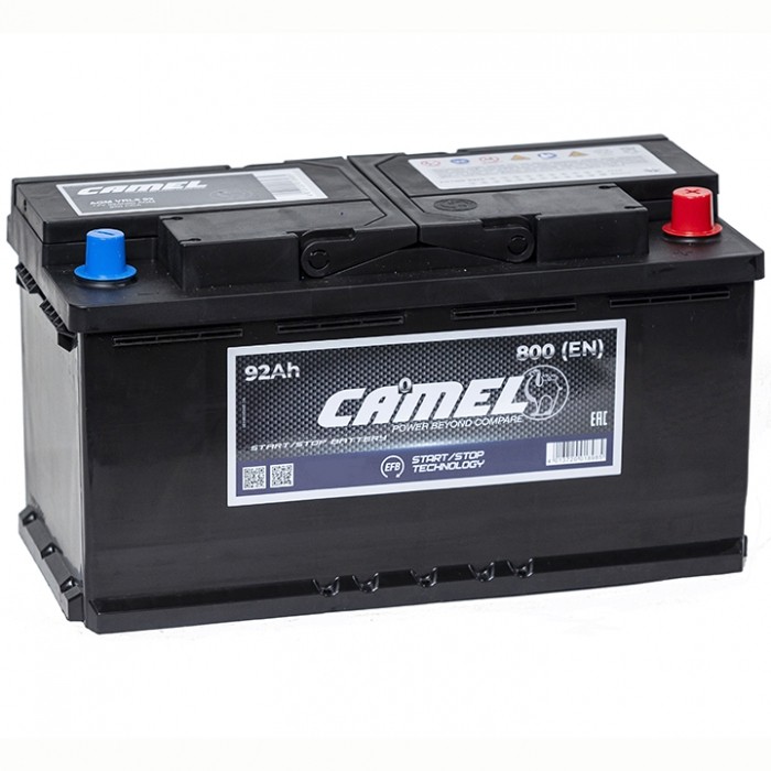 Аккумулятор автомобильный CAMEL EFB LN5 92Ah 800A