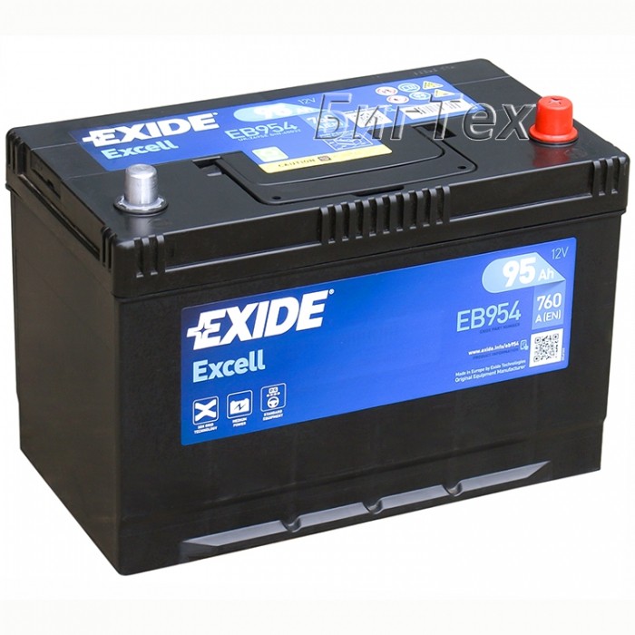 Аккумулятор автомобильный EXIDE Excell EB954 95 Ач