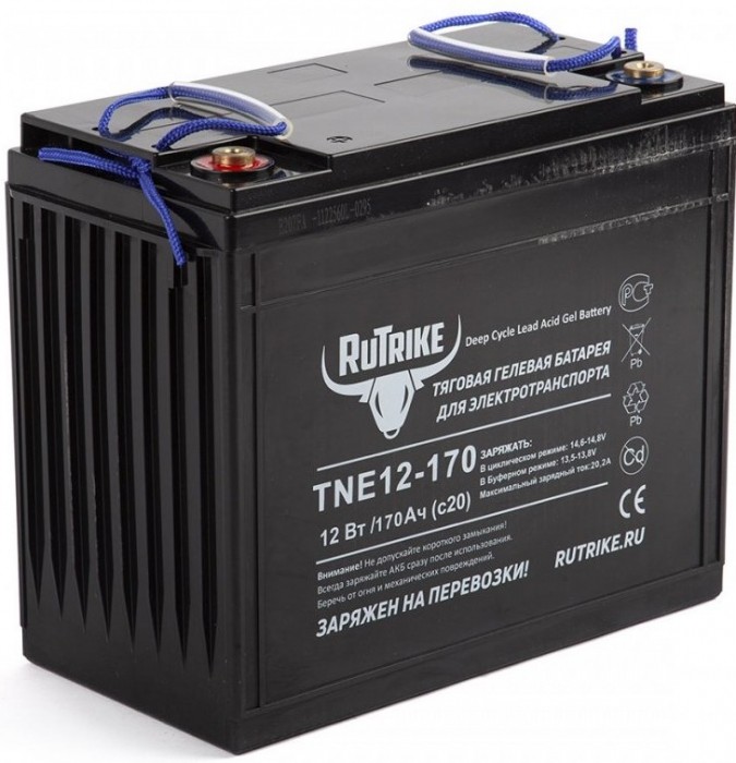 Аккумулятор тяговый RuTrike TNE 12-170, 170 Ah...