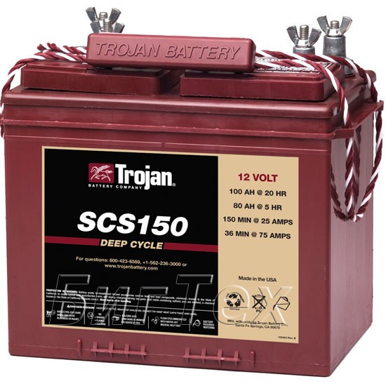 Аккумулятор тяговый Trojan SCS150, 100 А/ч