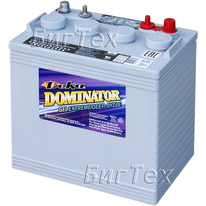 Аккумулятор тяговый Deka 8G8VGC GEL, 155 А/ч (8...