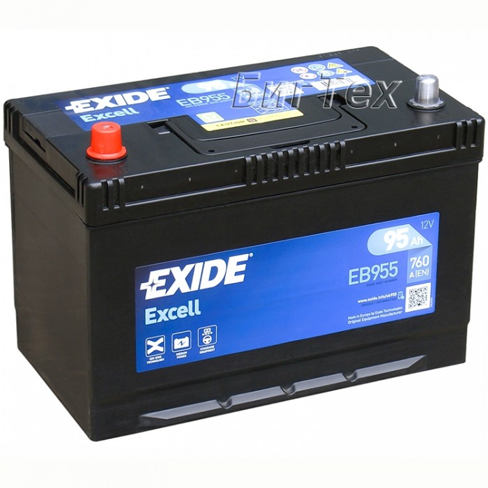 Аккумулятор автомобильный EXIDE Excell EB955 95 Ач