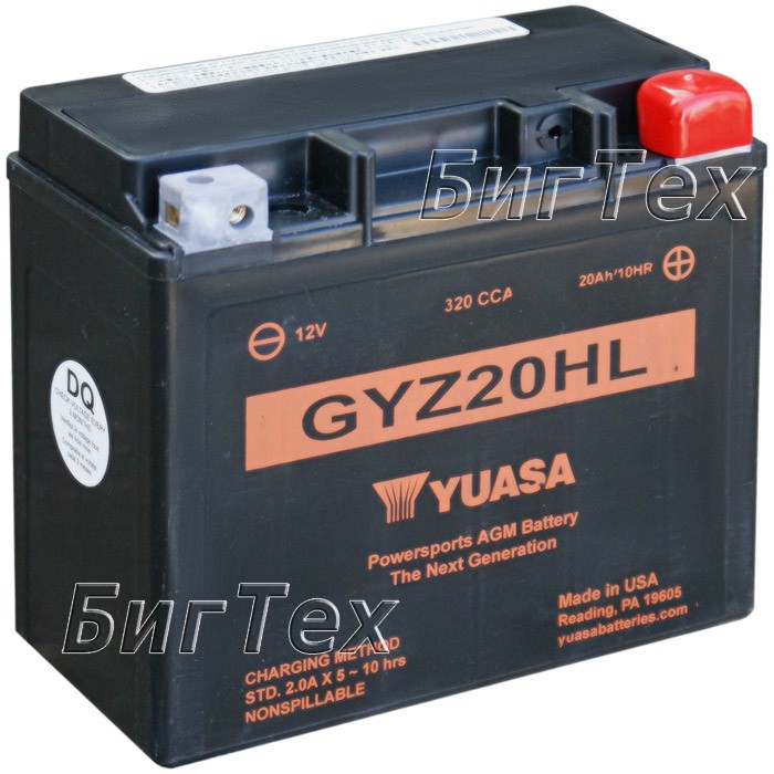 Мото аккумулятор YUASA AGM GYZ20HL 20 Ач