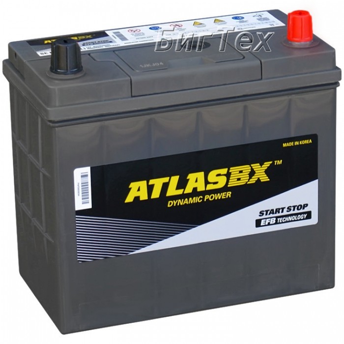 Аккумулятор автомобильный ATLAS EFB SE N55 45 Ah