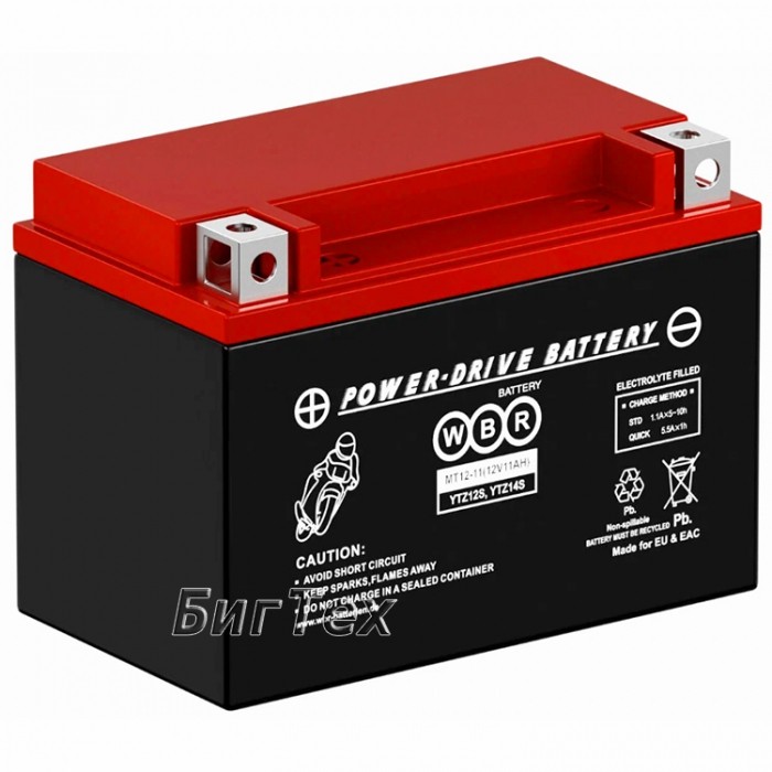 Мото аккумулятор WBR SMT12-11 11 Ач 230А...