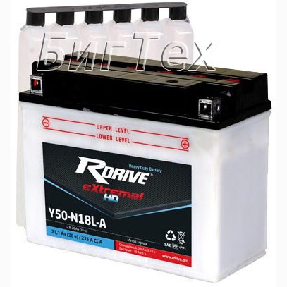 Мото аккумулятор RDrive HD Y50-N18L-A 21.1 Ач