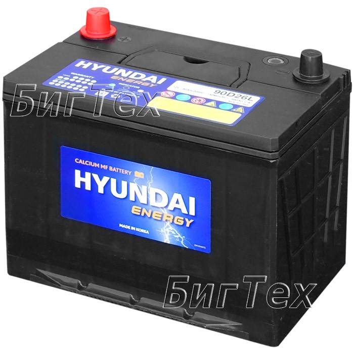 Аккумулятор автомобильный HYUNDAI Energy 90D26L...