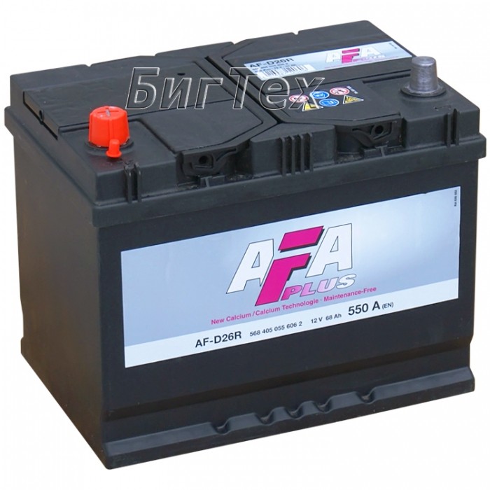 Аккумулятор автомобильный AFA Plus AF-D26R 68 Ач