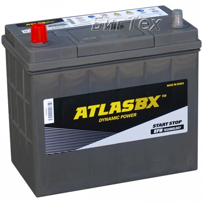 Аккумулятор автомобильный ATLAS EFB SE N55R 45 Ah