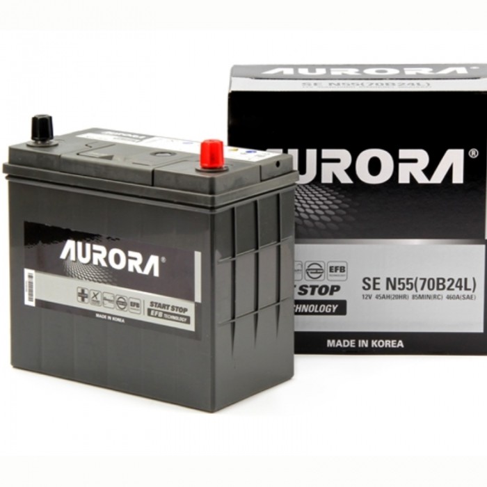 Аккумулятор автомобильный AURORA JIS EFB N55...
