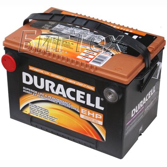 Аккумулятор автомобильный Duracell EHP75, 75...