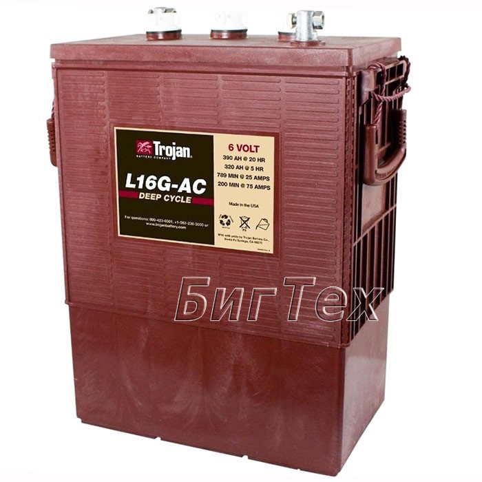 Аккумулятор тяговый Trojan L16G-AC 390 Ач
