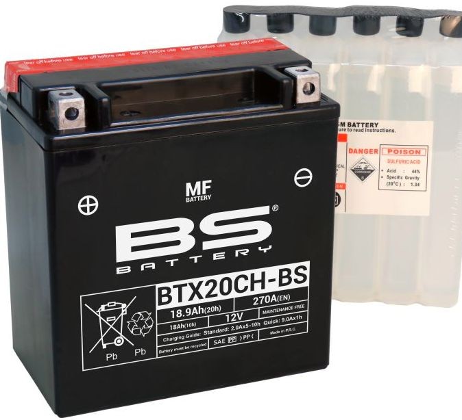 Мото аккумулятор BS BTX20CH-BS 18.9 Ач...