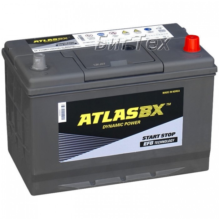 Аккумулятор автомобильный ATLAS EFB SE T110 80 Ah