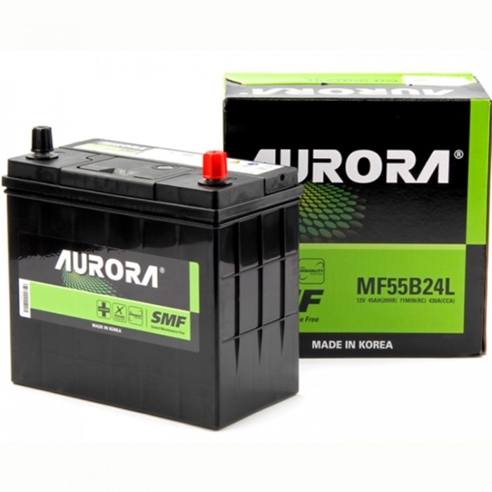 Аккумулятор автомобильный AURORA JIS MF55B24L...