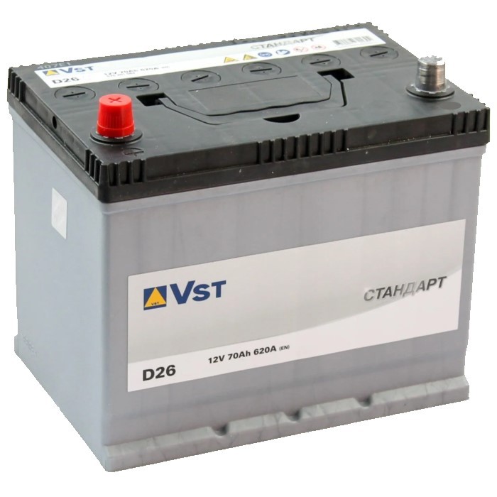 Аккумулятор автомобильный VST Стандарт D26, 70...