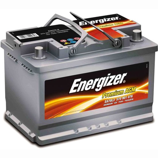 Аккумулятор автомобильный Energizer EA70L3...