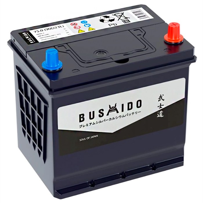 Аккумулятор автомобильный BUSHIDO SJ 75D23L 65 Ач