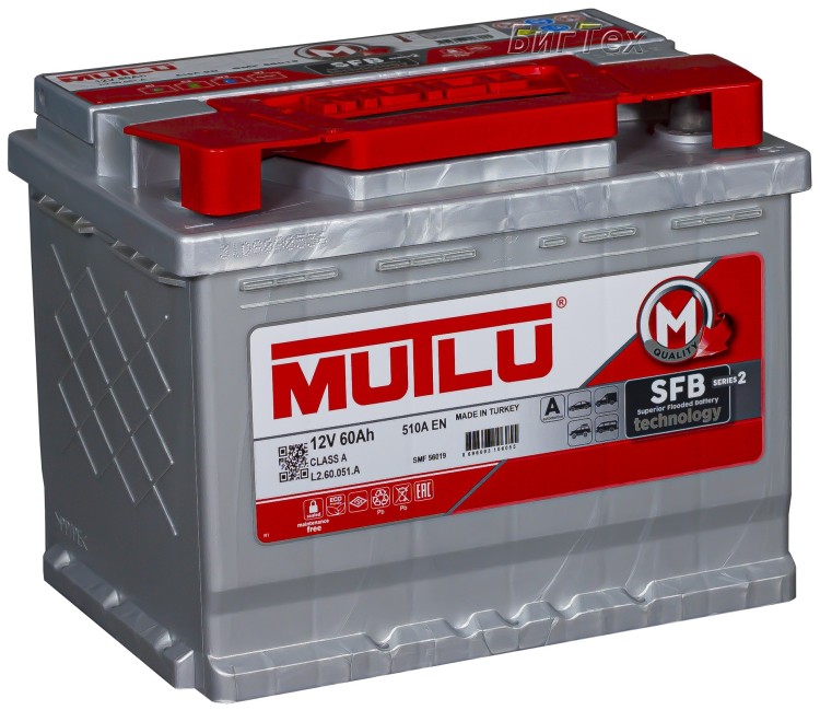 Аккумулятор автомобильный Mutlu SFB M3 60Ач,...