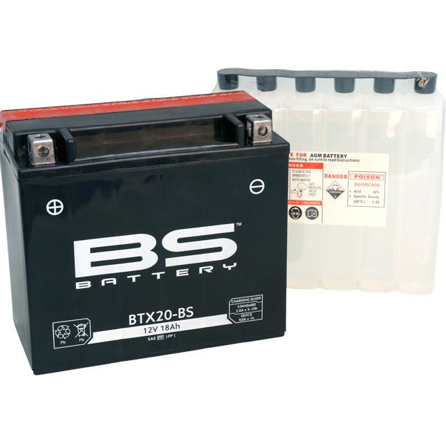 Мото аккумулятор BS BTX20-BS 18 Ач (YTX20-BS)