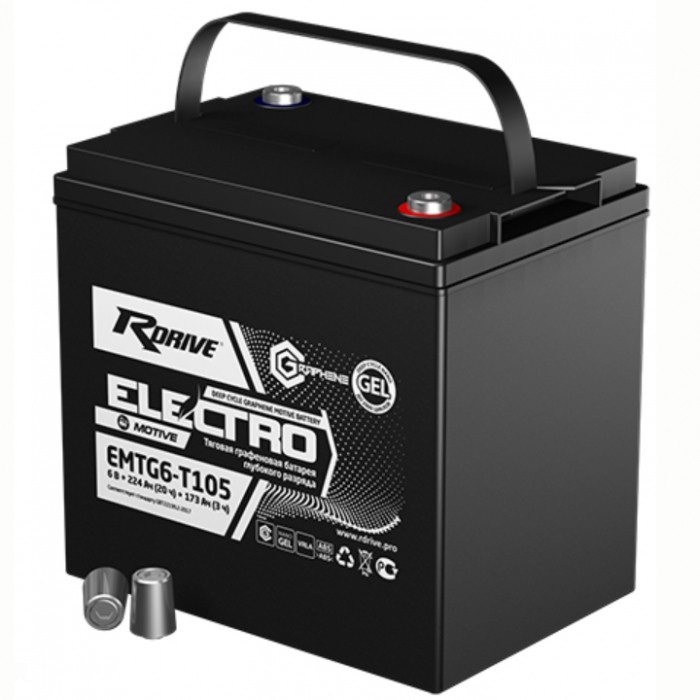 Аккумулятор тяговый RDrive ELECTRO EMTG6-T105,...