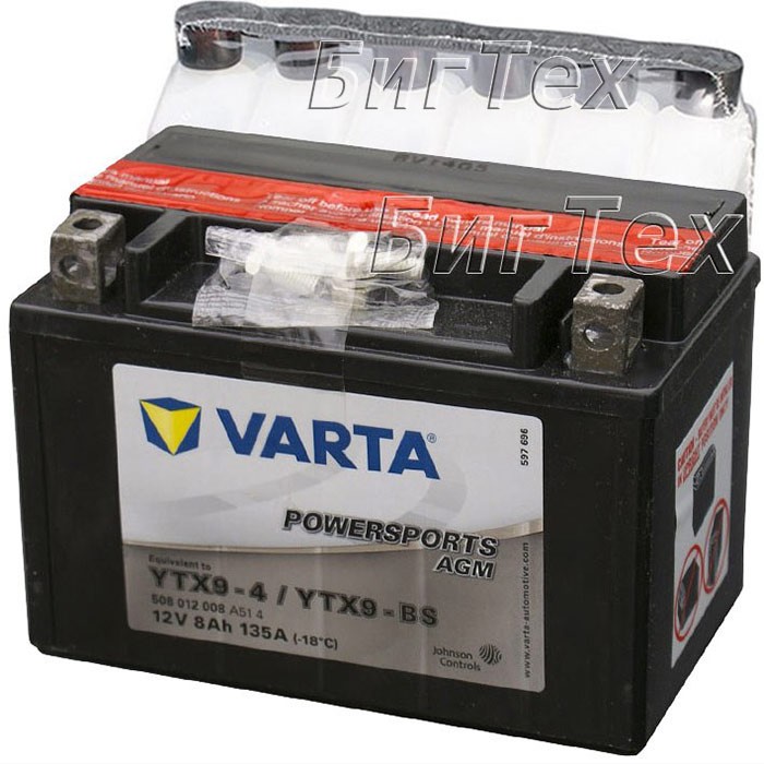 Мото аккумулятор VARTA Powersports AGM YTX9-BS...