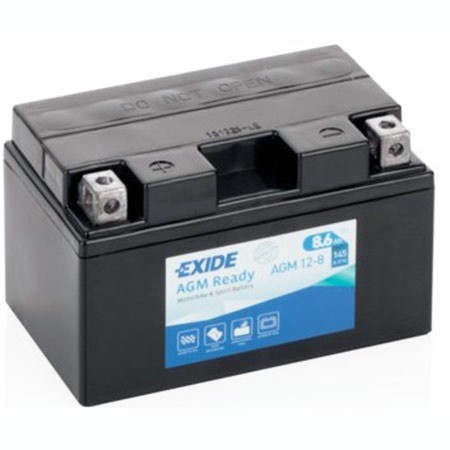 Мото аккумулятор EXIDE AGM 12-8, 8.6 Ач (YTZ10)