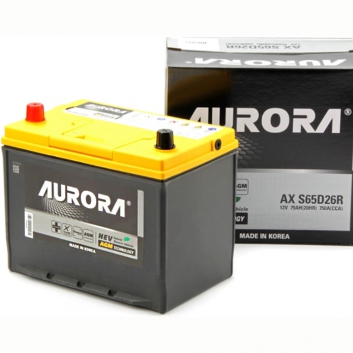 Аккумулятор автомобильный AURORA JIS AGM AX...