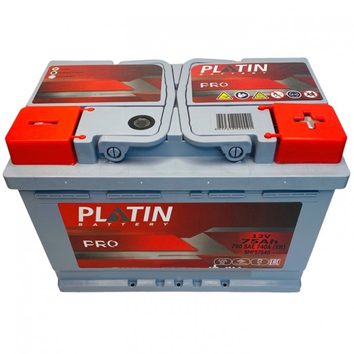 Аккумулятор автомобильный PLATIN PRO L3B 75Ah...
