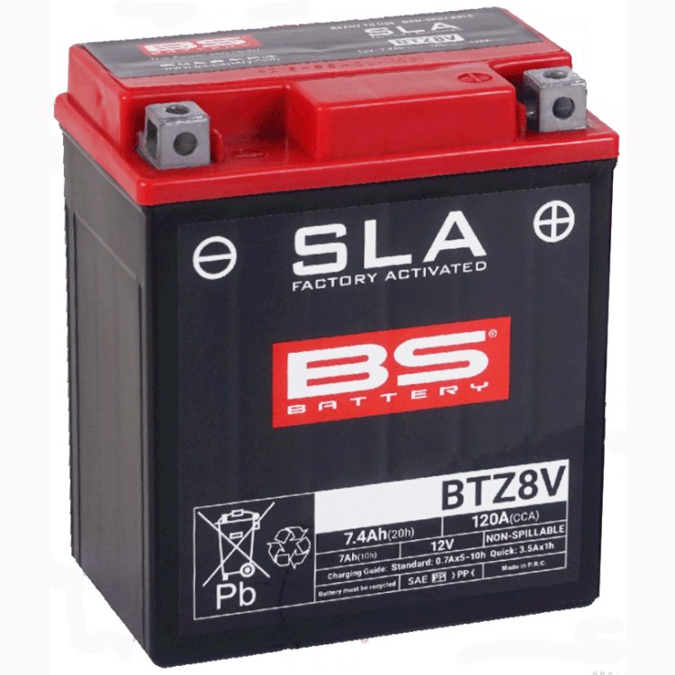 Мото аккумулятор BS BTZ8V SLA 7.4 Ач